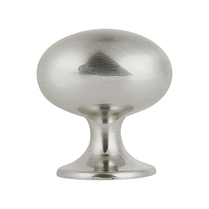 HARPOON Cabinet Hardware Knobs Round Furniture Mushroom Knob - 1.4 Inch 10 Pack Satin Nickel - color: Satin Nickel