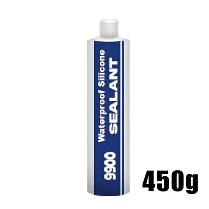 9900 Waterproof Silicone Instant Bond Flexible Sea Temperature Resistance UV-Resistant Adhesive for Roof RV Bathroom Concrete Construction Driveway Marine Window Industry Tile Floor - color: Gloss white