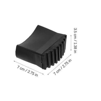 Angoily Non-Slip Ladder Feet Pads 4-Pack Rubber Step Ladder Foot Covers Protective Mat for Household Folding Ladders Floor Protection 2.75X2.75X1.37 Inch