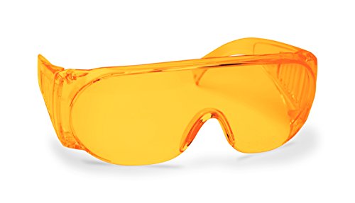 Walker's Unisex Full Coverage Sports Glasses, Impact-Resistant UV Protection Shooting Ballistic Safety Eyewear Over Glasses - color: Amber