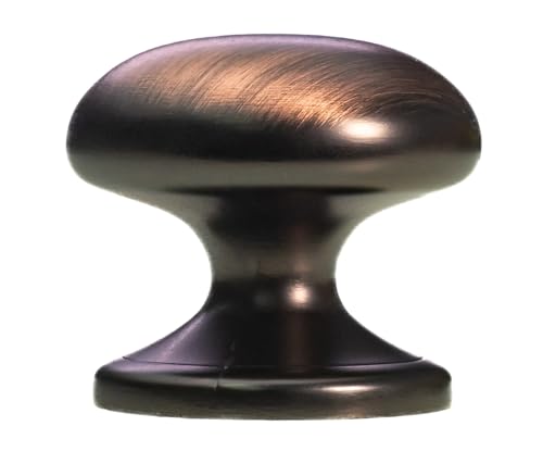 trust4care 2-Pack Large Brushed Antique Bronze Bifold Closet Door Knobs with Wide Base, 1-1/2" Aged Bronze Dresser Kitchen Cabinet Doorknobs, Furniture Drawer Pantry Pulls Handles - color: Brushed Bronze, size: Set of 2