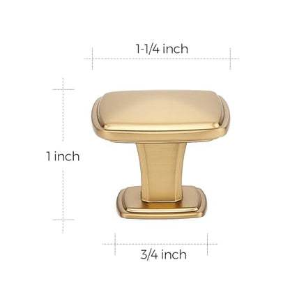 Ravinte 15 Pack Champagne Bronze Kitchen Cabinet Square Knob Single Hole Cabinet Hardware for Dresser Drawer Cabinet Pulls Drawer Knobs Cabinet Knobs - color: Champagne Bronze
