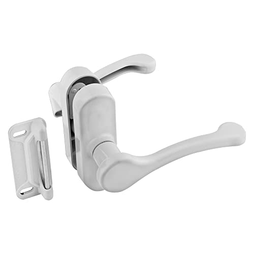 National Hardware N346-206 Truclose Narrow Spring Hinges 2-Pack Black Polymer Self Closing Gate Hardware for Metal Outdoor Gates 3-13/16 in x 2-1/2 in 55 lbs Load Capacity - color: White