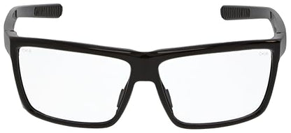 MCR Safety SR210 Swagger SR2 Series Safety Glasses with Thermo Plastic Rubber Nose Pads and Detachable Side Shields, Black Frame, Clear Lens - color: Black Frame (Clear Lens)