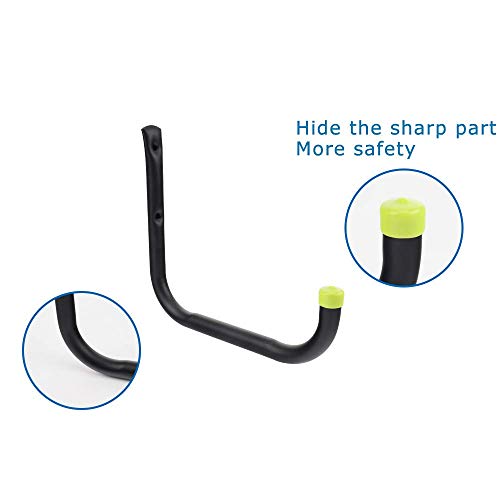 Garage Organization Hooks Heavy Duty Garage Storage Utility Wall Hooks Garden Tool Wall Hanger for Ladder Bike Shelf Hose Power Tool 6 Pack - size: Large Hooks 6 Pack