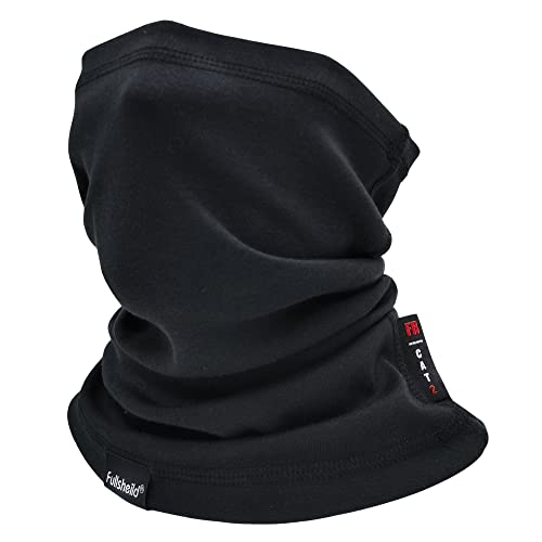 Fullsheild FR Flame Resistant Face Mask Full Cover Neck Gaiter Snood for Welding Hunting Army Military Working - color: Black