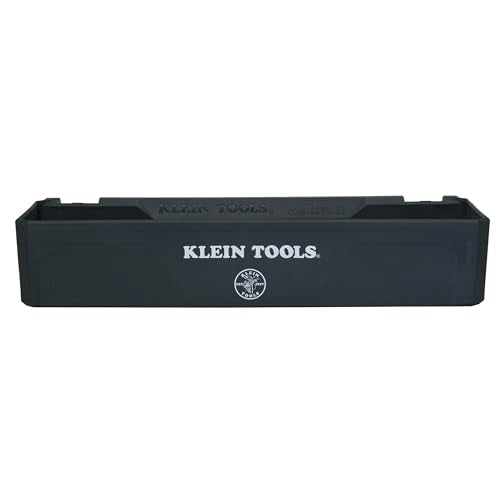 KLEIN TOOLS BC701SL Tray Module Rail System Attachment, 25-Pound Load Rating, Catch All Tray, Weather-Resistant Modular Storage for Man Lifts, Scissor Lifts, and Elevated Work Platforms - size: Catch All Tray
