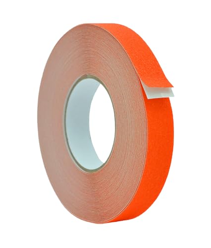 WOD Heavy Duty Anti Slip Tape Orange - 1 inch x 60 ft. Non Skid Treads Weather Proof Indoor/Outdoor Traction Tape for No Slip Stairs ASTC32 - color: Orange, size: 1 Inch (25mm)