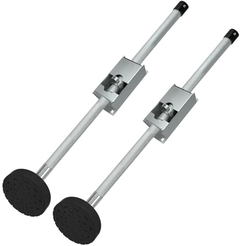 Ladder Leveler Non-Slip Rubber Leg Ladder Stabilizer, Adjustable Ladder Leg Level, Maximum Load Capacity 550 lbs, Fits Indoor and Outdoor Stairs and All Surfaces, Ladder Fittings 1 Pair (26 Inch) - size: 60CM*1 PAIR