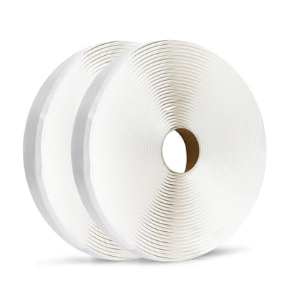 LLPT Butyl Tape White 1/2 Inch x 33Ft 2 Pack Tight Seal for Leak Proof EPDM RV Repair Window Glass Boat Sealing Roof Pipe Patching(WST052) - size: 1/2" White