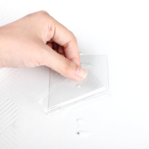 10 Pcs Bathtub Hole Patch Siding Wall Repair Kit Waterproof Patch Holes Blemishes Tools Self Adhesive White Tape for Cracked Pool Liner Roof Skylight and Vinyl Skirting(Transparent) - color: Transparent
