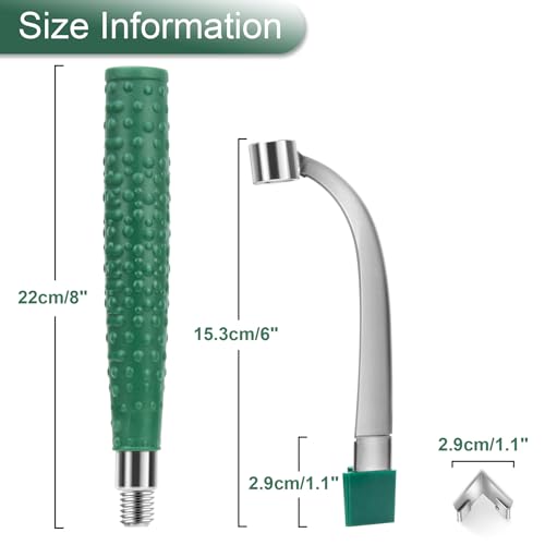 Caulk Remover Tool, Detachable Caulk Removal Tool Big Size with 5 Replacement Stainless Steelhead, Glass Glue Angle Caulking Remover Scraper for Bathroom, Shower,Kitchen, Floor, Window