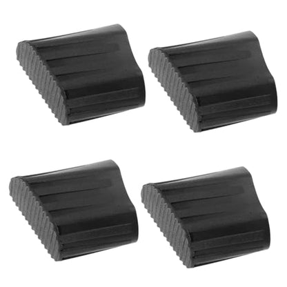 TEHAUX 4pcs Slip Mats for Stairs Outdoor Ladder Protective Pad Skid Step Mat Easy Install Step Ladder Feet Covers