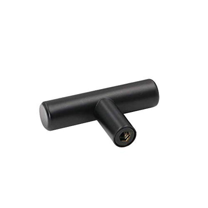 Goldenwarm 10 Pack Black Cabinet Knobs Matte Black Drawer Knobs Single Hole Cabinet Pulls Handles Door Cupboards Drawers Bedroom Furniture Handles 50mm/2in Overall Length - color: Black, size: 10 Pack