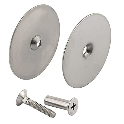 Prime-Line U 10677 Steel Door Hole Cover Plate, Stainless Steel (Single Pack) - color: Stainless Steel