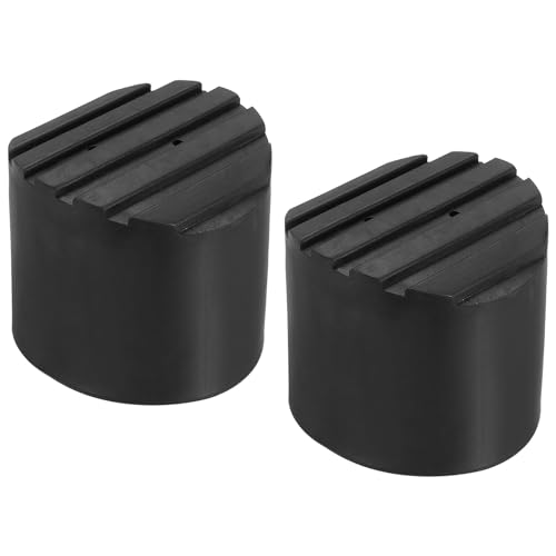 PATIKIL Ladder Non Slip Feet 3.7"/95mm, 2Pcs Rubber Round Foot Protective Mat Cushion Replacement for Telescopic Folding Extension Ladder Protection, Black - color: 95mm