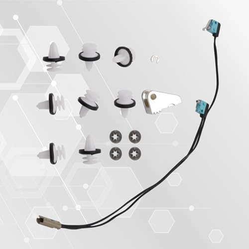 GXARTS 1016009-00 Door Handle Upgrade Rebuild Kit with Microswitch Harness Handle Paddle Door Panel Clips Compatible with Tesla Model S 2012-2020# 1016009-00-A 1016009-00-B 1025401-00 1016009-00-C