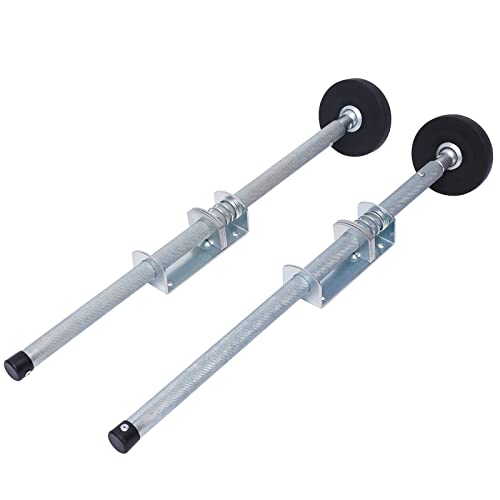 Ladder Leveler Pair, 18.5-22.44in Adjustable Extension Ladder Leg Ground Leveler with Engraved Anti-Slip Pattern Steel Pole, Universal Stair Ladder Stabilizer, Ladder Aide Leveling Feet