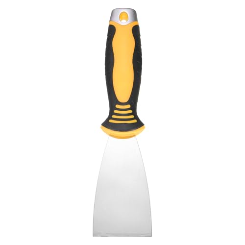 uxcell Putty Knife 2" High Carbon Steel Paint Scraper Flexible Drywall Repair Mud Knife for Removing Cement Wallpaper Mud Adhesive Taping with Metal Hammer End - size: 2"