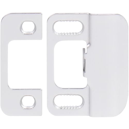 Stone Harbor Hardware Adjustable Strike Plate, Satin Chrome - color: Satin Chrome