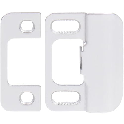 Stone Harbor Hardware Adjustable Strike Plate, Satin Chrome - color: Satin Chrome
