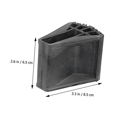 HOMSFOU 2pcs Non-Slip Ladder Foot Pads Attic Ladder Grip Mats Stair Treads Carpet
