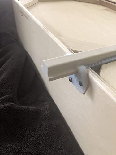 Rockler Hardwood Center Mount Drawer Slides - Wooden Drawer Track Features Classic “T” Shaped Design – Center Mount Slide Made of Hardwood - Drawer Center Track Fits the Slide Guides
