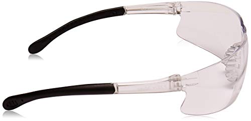 Pyramex Provoq Safety Eyewear Blue Mirror Lens Black Temples - color: Clear