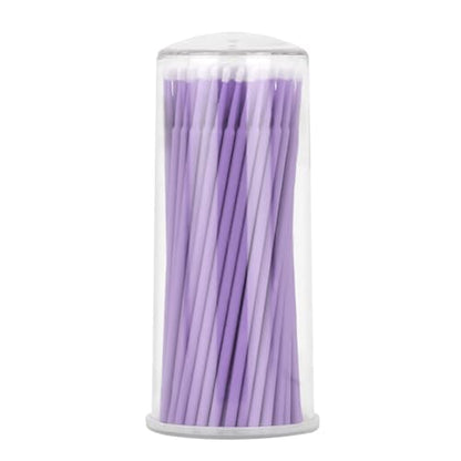 100Pack 1.5mm Touch Up Paint Brushes, Repair Paint Brushes, Disposable Cotton Swabs Micro Applicators for Car Paint Chip Repair Automotive Scratch (Light Purple)