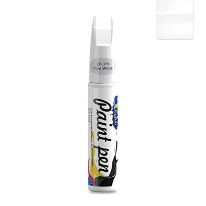Touch Up Paint for Cars Paint Scratch Repair, Waterproof Auto Scratch Remover Pen (White) - color: White