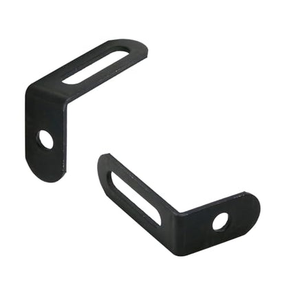 KUMGROT 20 Pcs Heavy Duty Iron Shelf Brackets Black Coated Corner L Bracket for Desk Drawer Cabinet, 1.5" x 0.94" x 0.47" - size: 38mm-20 Pcs, style: L-shaped Brackets