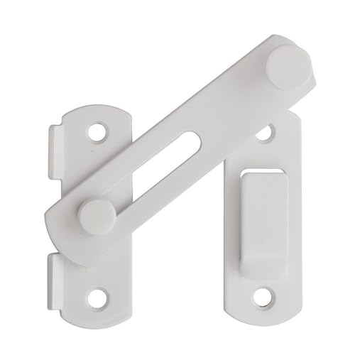 Alise 4 inch Flip Latch Gate Latches, Safety Door Lock for Barn Wood Fence Sliding French Doors,Heavy Duty SUS304 Stainless Steel Gate Hardware White Finish MS9500-W - color: White Finish, size: 4 Inch