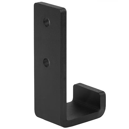 2 Pack 3-3/8" Heavy Duty J Hook, Wall Mount Utility Hook, 330 lbs for Gym Barbell, Garage
