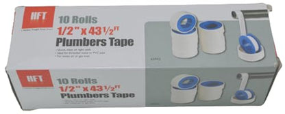 Harbor Freight Tools 61377 HFT 1123 Plumber's Teflon Thread Seal Tape, 10 Rolls Per Box