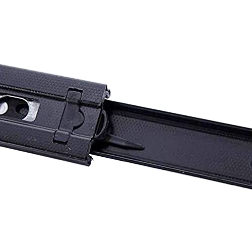 Drawer Slides 18 Inch Ball Bearing Full Extension 3 Section Slide Track Mounting Drawer Runners Slider for Cabinet Home Furniture, 2 Pack (Black 18 Inch) - size: 18 Inch