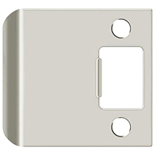 "Nuk3y SP250 Extended Lip Strike Plate (2-1/2"" x 2-1/4"", Satin Nickel)" - color: Satin Nickel, size: "2-1/2"" X 2-1/4"""
