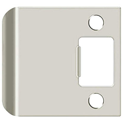 "Nuk3y SP250 Extended Lip Strike Plate (2-1/2"" x 2-1/4"", Satin Nickel)" - color: Satin Nickel, size: "2-1/2"" X 2-1/4"""