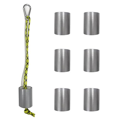 6 Pcs Mini Duct Tape, Portable Travel Duct Tape with Rope and Carabiner, Pocket Size Duc Tape for Outdoor Camping Travel Cycling Emergency Repair, 2" Wide x 10 Feet per Roll