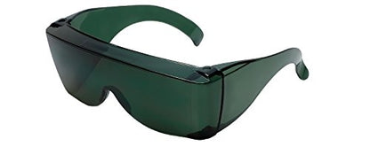 Calabria 3000 Fitover Safety Glasses with Uni-Lens – [Green] Wrap Around Eye Protection | Anti-Fog Scratch Resistant | Protective Eyewear - color: Green