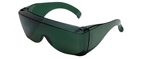 Calabria 3000 Fitover Safety Glasses with Uni-Lens – [Green] Wrap Around Eye Protection | Anti-Fog Scratch Resistant | Protective Eyewear - color: Green