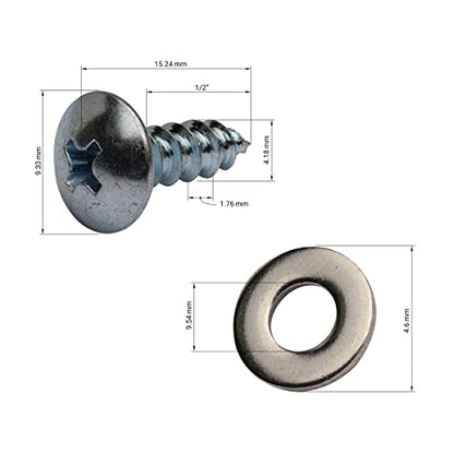 2 Pack Rok Hardware Cabinet Door Restraint Limit Kit, Door Stays, Reduces Restricts Opening Angle, Zinc Finish, Screws and Washers Included, R0006