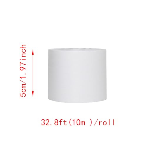 Lilaly 2 inches x 32 feet Wood Grain Repair Tape,Imitation Wood Grain Tape,Widely Used for Tables, Doors, Floor and DIY(White) - color: White