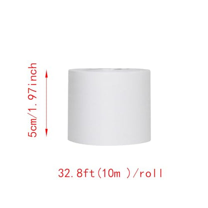 Lilaly 2 inches x 32 feet Wood Grain Repair Tape,Imitation Wood Grain Tape,Widely Used for Tables, Doors, Floor and DIY(White) - color: White
