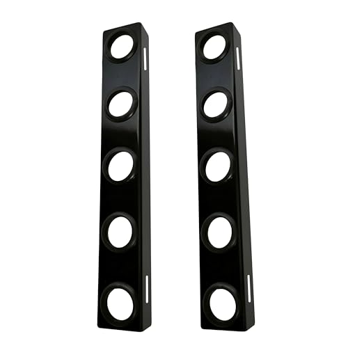 Landscape Hand Trailer Rack for Law Equipment, 5 Holes Hand Tool Storage Holder with Rubber Grommets and Mounting Hardware for Shovels, Rakes, Holes, Pickaxes and Other Straight Handel Tools
