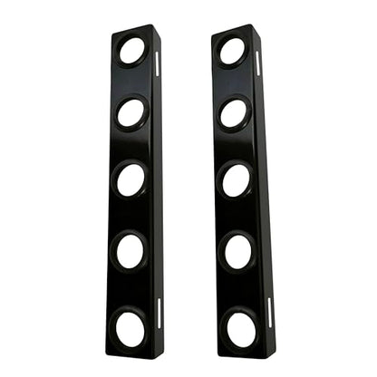 Landscape Hand Trailer Rack for Law Equipment, 5 Holes Hand Tool Storage Holder with Rubber Grommets and Mounting Hardware for Shovels, Rakes, Holes, Pickaxes and Other Straight Handel Tools