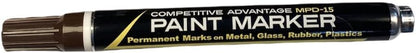 Enamel Paint Markers MPD-15 | BROWN - 1 Pack | Permanent Marks on Metal, Glass, Rubber, Plastic & more, Waterproof UV Resistant - color: Brown