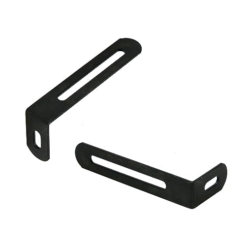 KUMGROT 10pcs L Bracket Corner Brace Stainless Steel Adjustable Corner Brackets 90 Degree Right Angle Bracket Shelf Bracket for Wood Furniture Chair Drawer, 76 x 30 x 15mm/2.99 x 1.18 x 0.59in Black - size: 76mm, style: L-shaped Brackets