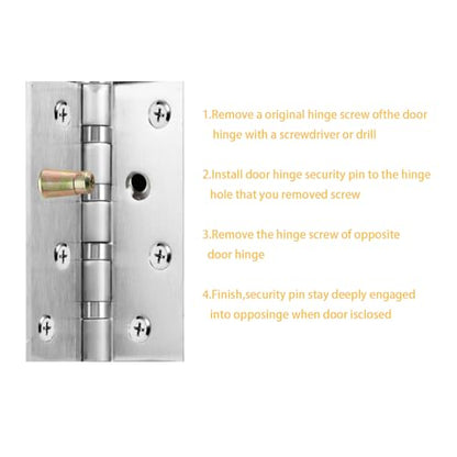 Door Hinges Security Screws,Door Hinge Security Pins,Door Hinge Screw -10 Pack