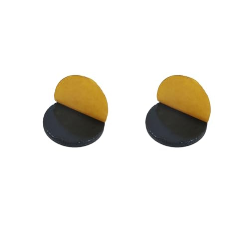 MY MIRONEY Round Chair Sliders Black Self-Adhesive Furniture Slider Gliders Floor Protector Pads with a Clear Plastic Box, 1 Inch, 40PCS - style: 1"; Black; 40PCS