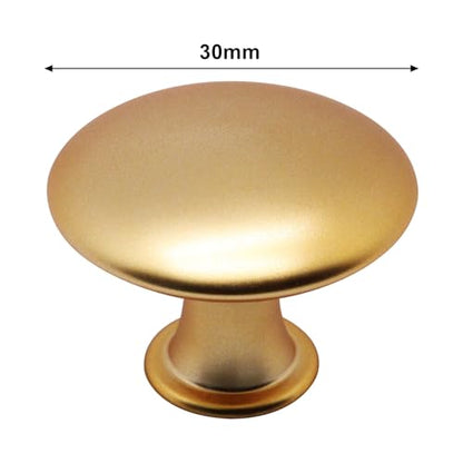 16 Pcs Champagne Cabinet Knobs, Round Dresser Knob Kitchen Drawer Knobs, Single Hole Cupboard Door Knob Dresser Drawer Pulls Handles (Champagne) - color: Champagne, size: 16 Pack